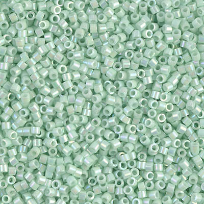 Miyuki Delica 11/0 - Opaque Rainbow Jade Green (DB1506)