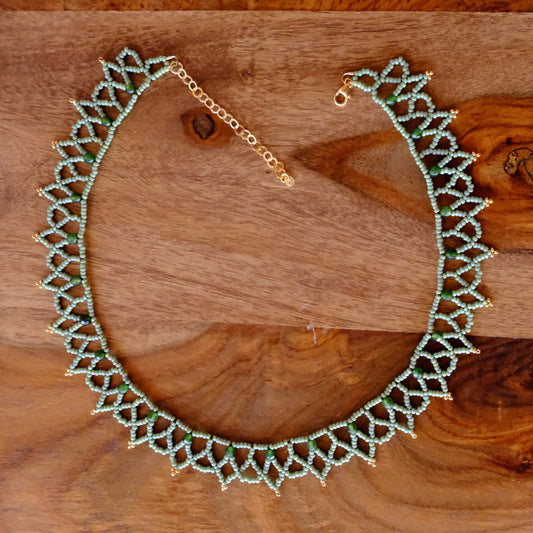 Beaded Jade Necklace