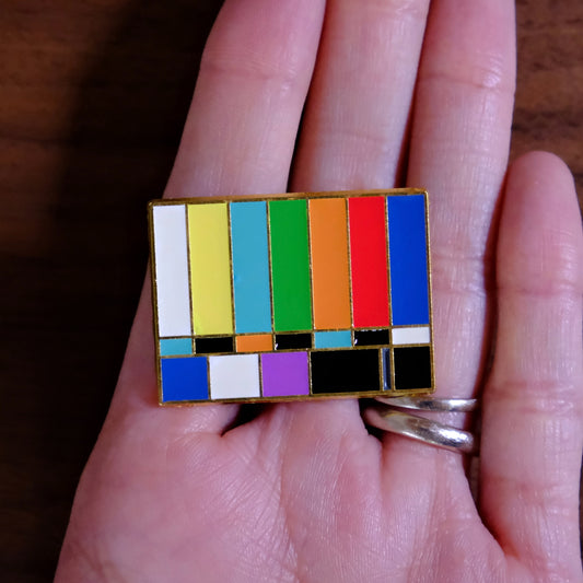 TV Enamel Pin