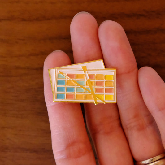 Color Palette Enamel Pin