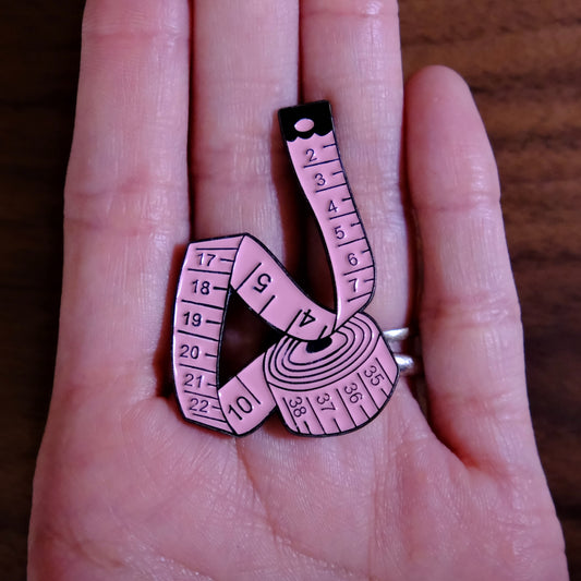 Tape Measure Enamel Pin